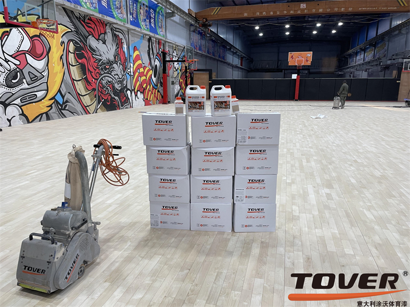 上海绿然之家球馆地板翻新工艺,重涂施工涂沃tove体育保养防滑漆 上海绿然之家球馆地板翻新工艺,重涂施工涂沃tove体育保养防滑漆